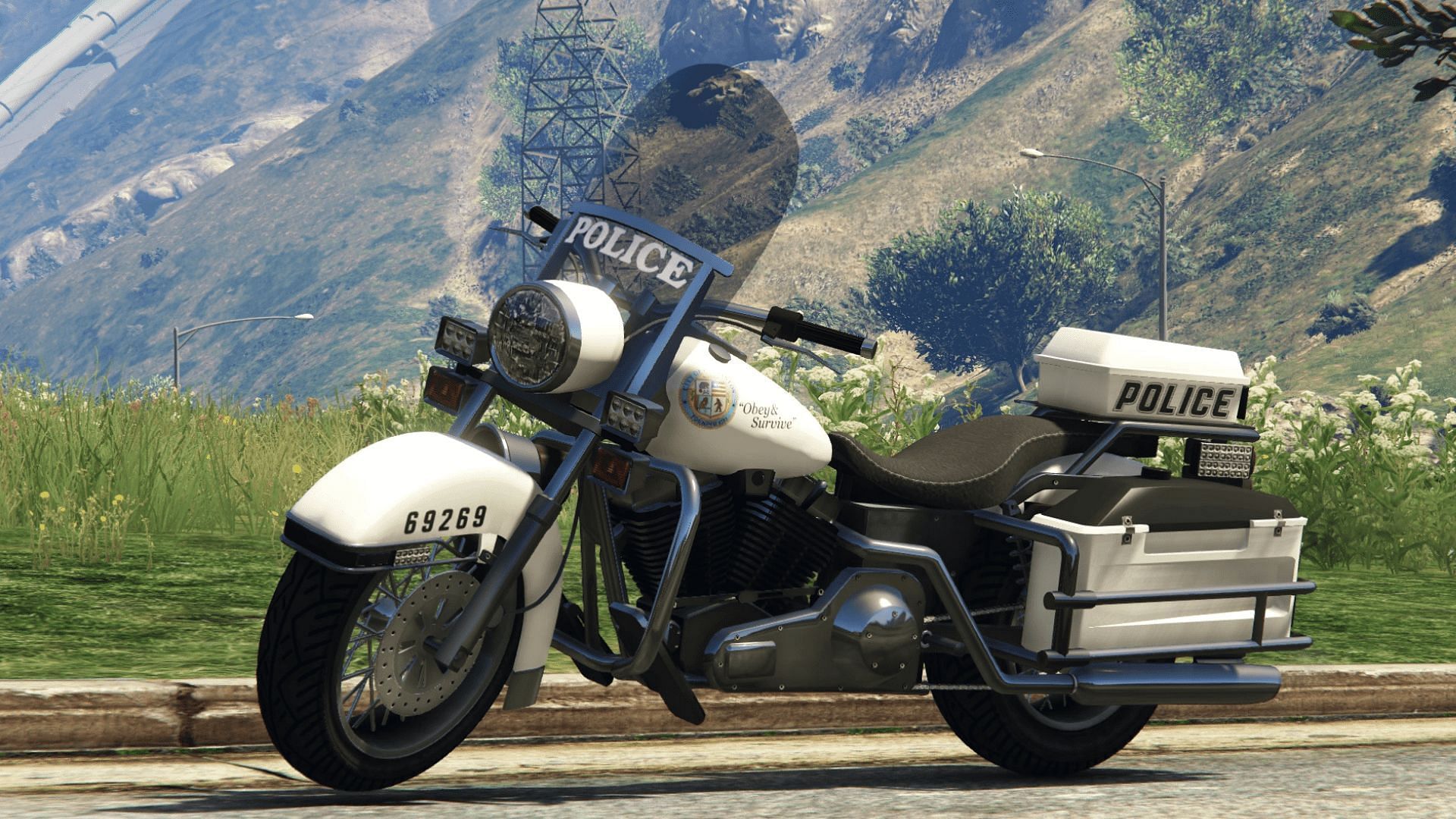 The new motorcycle is based on this Police Bike (Image via Rockstar Games)